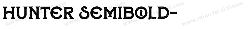 Hunter SemiBold字体转换